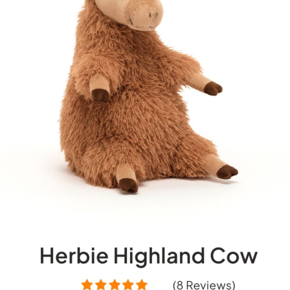 Herbie Highland Cow Jellycat RETIRED